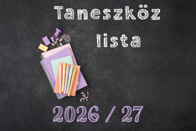 2026/2027. tanév szükséges taneszközei 
